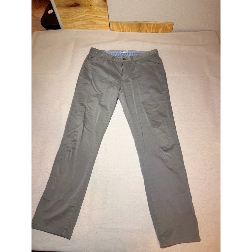 Peter Millar Men's Gray Pants Size 32